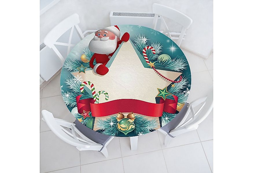 Abakuhaus Tischdecke Rundum-elastische Stofftischdecke, Weihnachten Sankt S günstig online kaufen