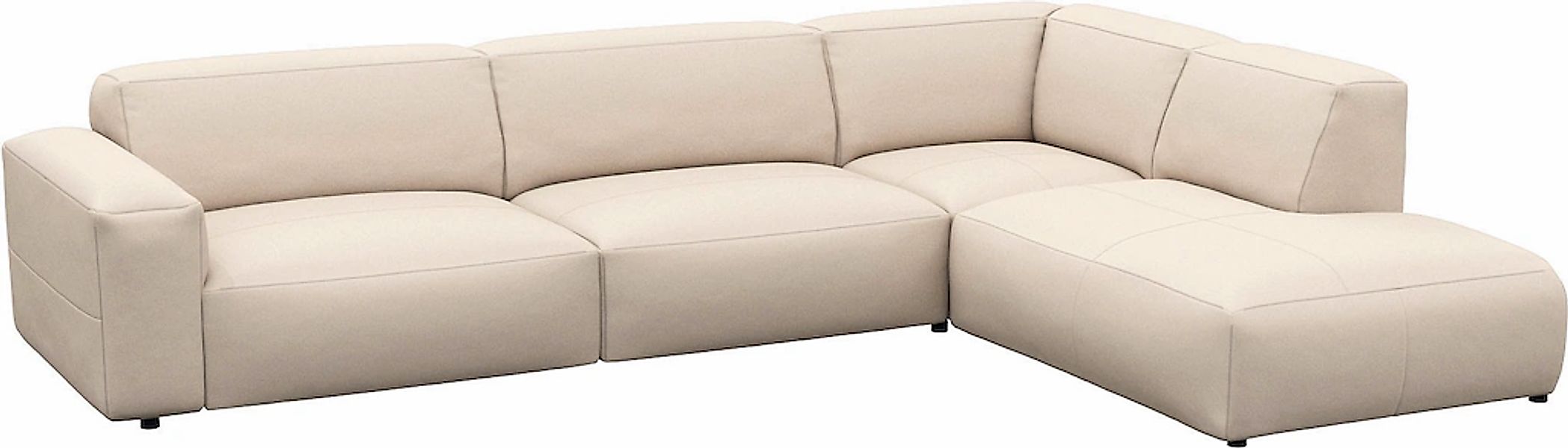 FLEXLUX Ecksofa »Lucera, super bequem durch hochwertigen Sitzaufbau mit Kal günstig online kaufen
