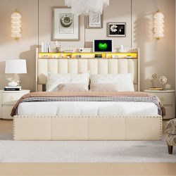 Furnishings Home Polsterbett Stauraumbett Doppelbett Jugendbett günstig online kaufen
