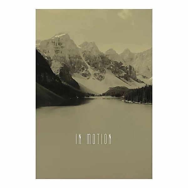 Komar Poster Word Lake In Motion Sand Natur B/L: ca. 50x70 cm günstig online kaufen