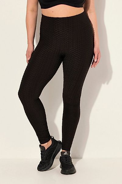 Ulla Popken Leggings Struktur-Sportleggings High Waist günstig online kaufen