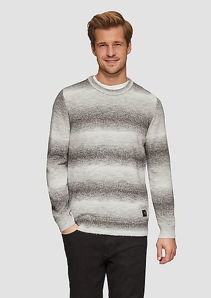 s.Oliver Strickpullover Strickpullover mit Colour-Blocking Rippblende günstig online kaufen