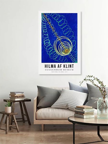 Poster / Leinwandbild - Hilma Af Klint Ausstellungsposter günstig online kaufen