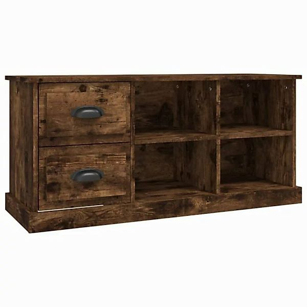 furnicato TV-Schrank Räuchereiche 102x35,5x47,5 cm Holzwerkstoff (1-St) günstig online kaufen