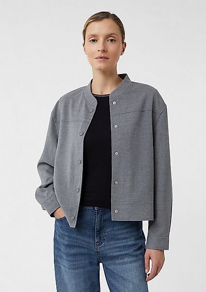 comma Funktionsjacke Indoor-Jacke Lässige College-Jacke aus weichem Flanell günstig online kaufen