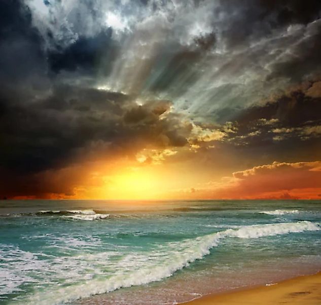 Papermoon Fototapete »Folly Beach Sonnenuntergang« günstig online kaufen