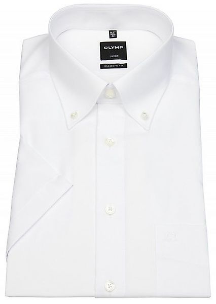 OLYMP Langarmhemd Herren Hemd "Modern Fit" Kurzarm Button down (1-tlg) günstig online kaufen