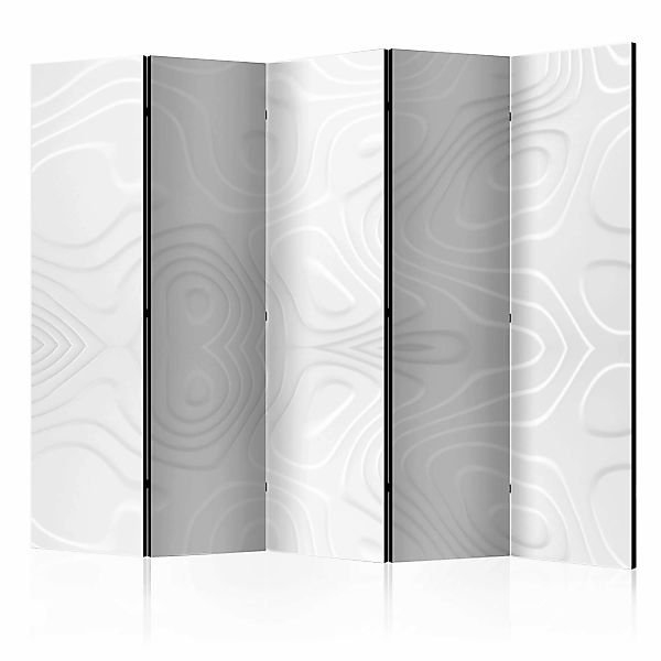 5-teiliges Paravent - Room Divider - White Waves Ii günstig online kaufen