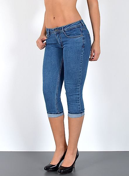 ESRA Caprijeans Damen 3/4 Jeans Hüftjeans günstig online kaufen