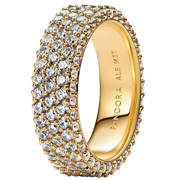 Pandora Fingerring Zeitloses Pavé Goldfarben günstig online kaufen