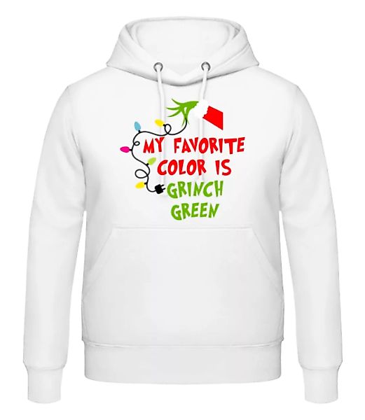 My Favorite Color Is Grinch Green · Männer Hoodie günstig online kaufen