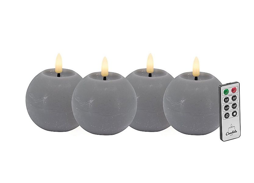 LC Home LED-Kerze Candela Lights H:7xØ8cm creme Echtwachs+Fernbedienung & T günstig online kaufen