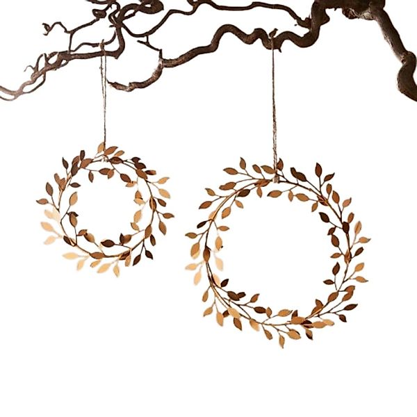 Home-trends24.de Hängedekoration Rost Hänger, Blätter, Kranz,Dekohänger, günstig online kaufen