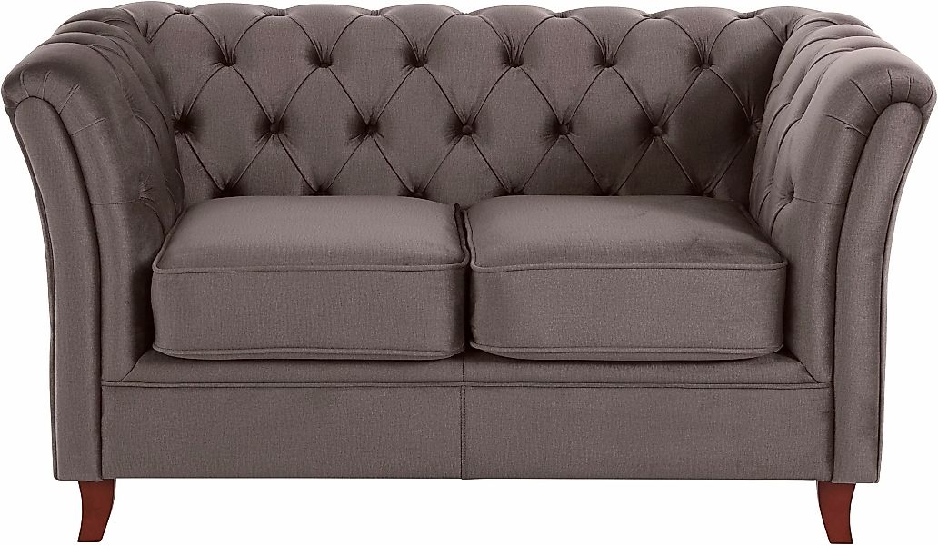 Home affaire Chesterfield-Sofa "Reims", mit echter Chesterfield-Knopfheftun günstig online kaufen