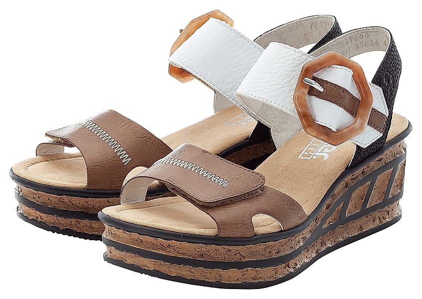 Rieker Sandalette, Sommerschuh, Sandale, Keilabsatz, im günstig online kaufen