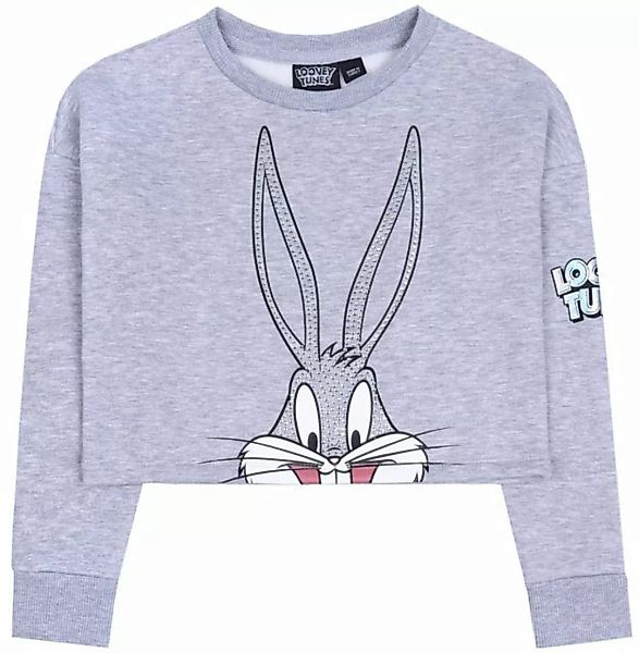 Sarcia.eu Sweatshirt Grauer, kurzer Pullover mit Zirkonen Bugs Bunny 11-12 günstig online kaufen