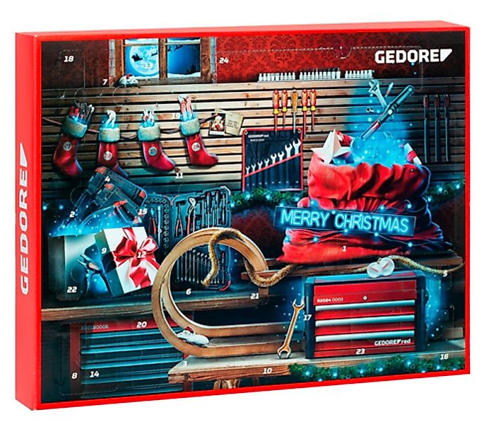 Gedore Adventskalender Adventskalender (44-tlg), 44tlg. Werkzeugset günstig online kaufen
