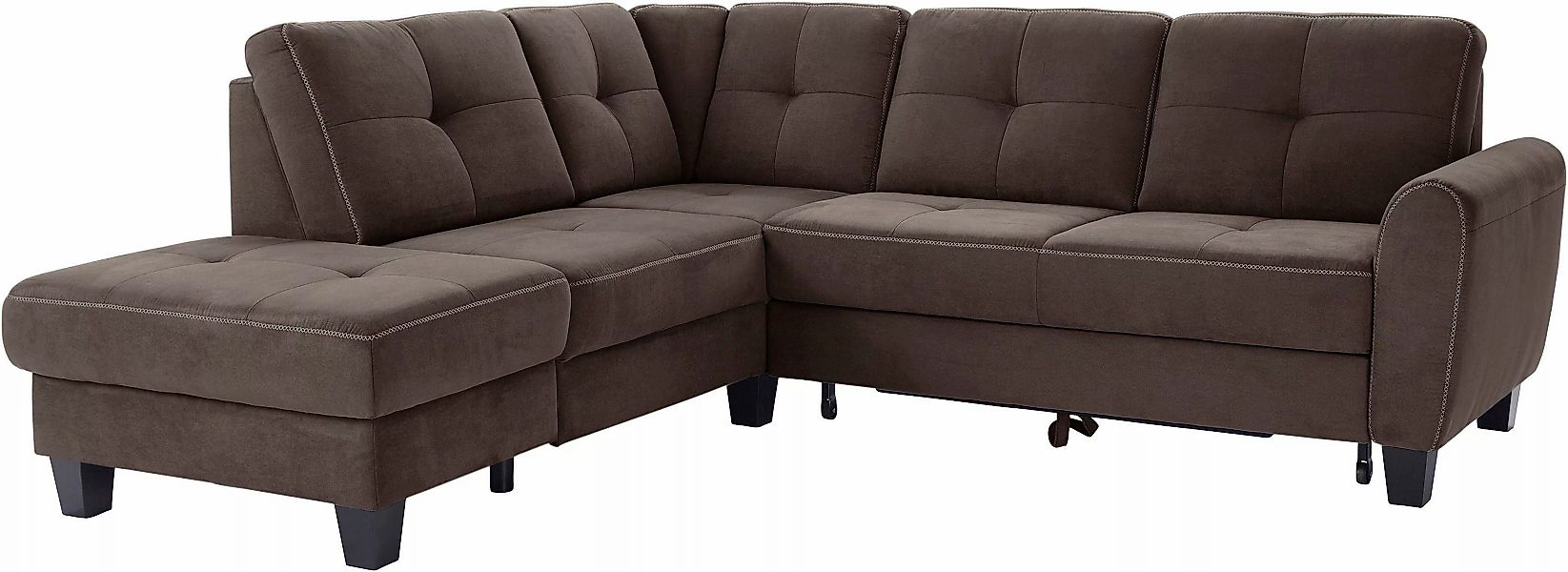 sit&more Ecksofa "Varese L-Form", mit Federkern, wahlweise mit Bettfunktion günstig online kaufen