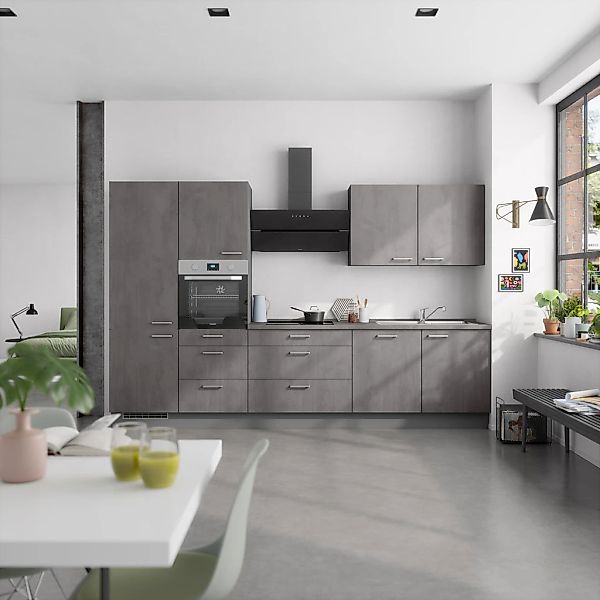 nobilia® Küchenzeile »"Riva II"« vormontiert, Ausrichtung wählbar, Breite 3 günstig online kaufen