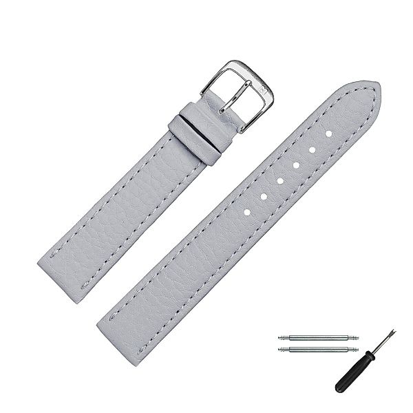 MARBURGER Uhrenarmband 18mm Kunststoff Vegan Grau günstig online kaufen