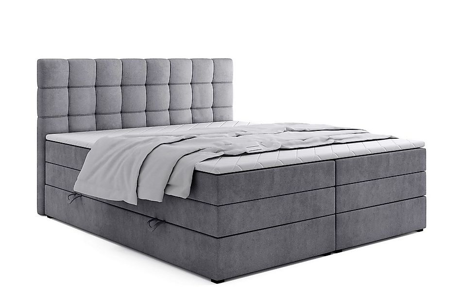 Labett Boxspringbett mit Bettkasten Doppelmatratze & Topper IGELLA KING 180 günstig online kaufen