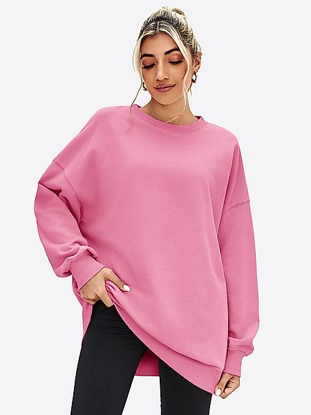 Imily Bela Sweatshirt Damen Oversize Pullover mit Rundhalsausschnitt (Packu günstig online kaufen
