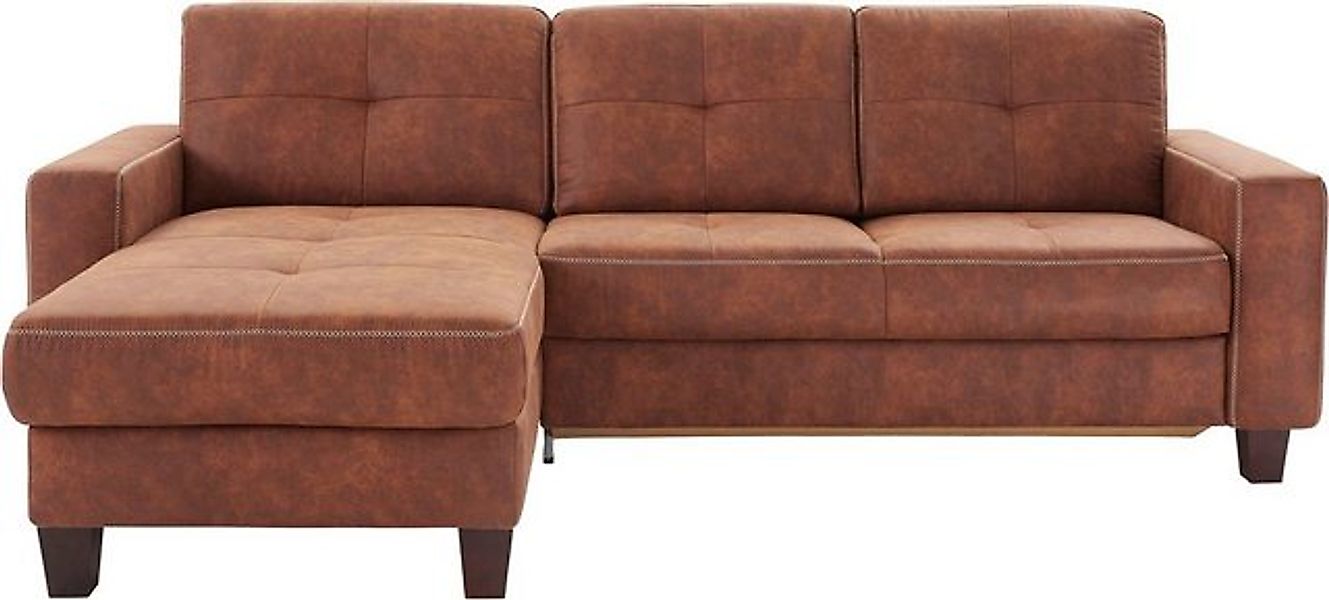 Places of Style Ecksofa "Varese L-Form", wahlweise mit Bettfunktion und Vor günstig online kaufen