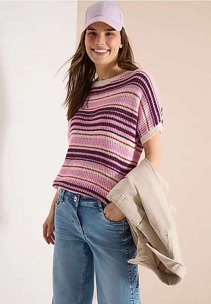 CECIL Kurzarm Pullover aus Bändchengarn günstig online kaufen