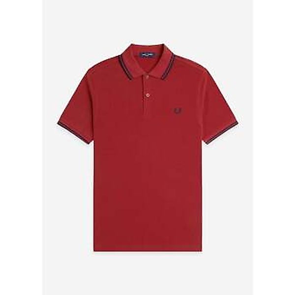 Fred Perry  T-Shirts & Poloshirts Twin tipped  polo shirt- burnt red navy günstig online kaufen