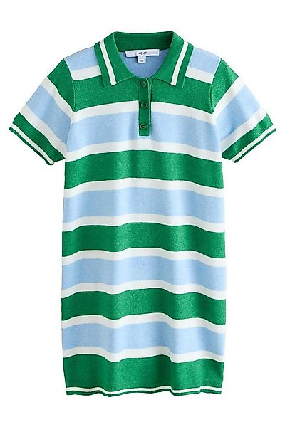 Next Strickkleid Kurzärmeliges, weiches Mini-Polokleid aus Strick (1-tlg) günstig online kaufen