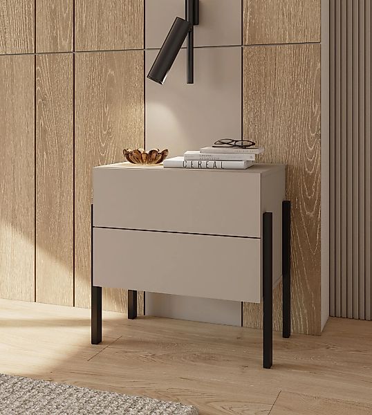 OTTO home Nachtkommode "Jukon, Breite 59 cm, moderne Kommode mit zwei Schub günstig online kaufen