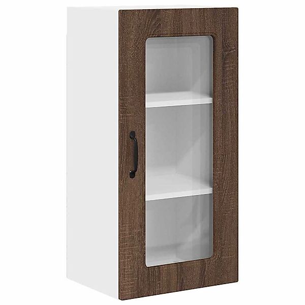 vidaXL Küchenwandschrank mit Regal Braun Eichen-Optik 40 x 31 x 80 cm 88464 günstig online kaufen