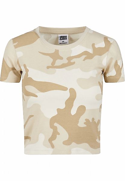 URBAN CLASSICS T-Shirt "Urban Classics Damen Ladies Cropped Camo Tee" 1 Stk günstig online kaufen
