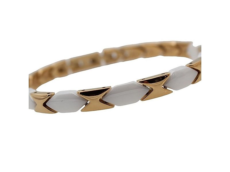 ELLAWIL Armband Klassisches Basic Gliederarmband aus Edelstahl und Keramik günstig online kaufen