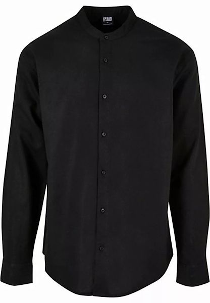 URBAN CLASSICS Langarmhemd Urban Classics Herren Cotton Linen Stand Up Coll günstig online kaufen