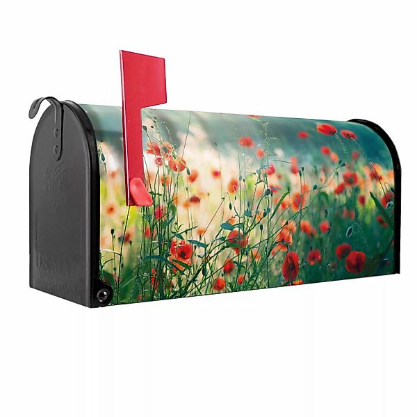 Banjado Amerikanischer Briefkasten Schwarz 48x22x16cm US Mailbox Letterbox günstig online kaufen