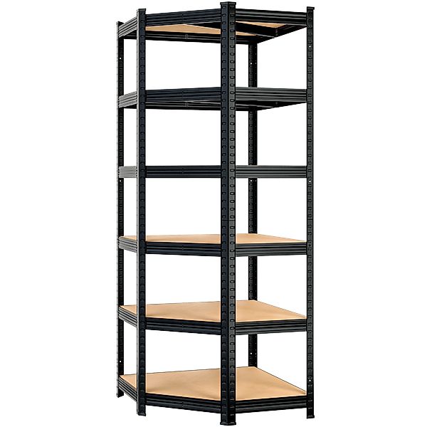 Schwerlasteckregal 180x70x40cm Schwarz 875kg günstig online kaufen
