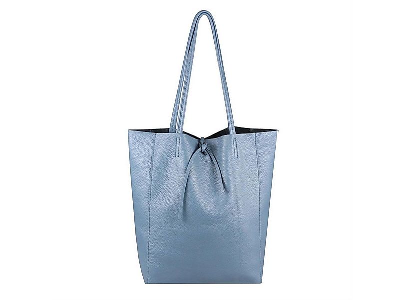ITALYSHOP24 Schultertasche Made in Italy Damen Premium Leder SHOPPER Tasche günstig online kaufen
