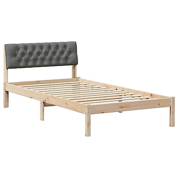 vidaXL Bettgestell Braun und Dunkelgrau 100 x 200 cm Massivholz Kiefer 8786 günstig online kaufen