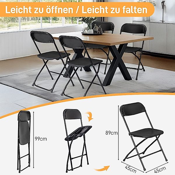 VINGLI Klappstuhl Klappstühle 2er/4er/6er/8er/10/12er Set, Gartenstuhl günstig online kaufen