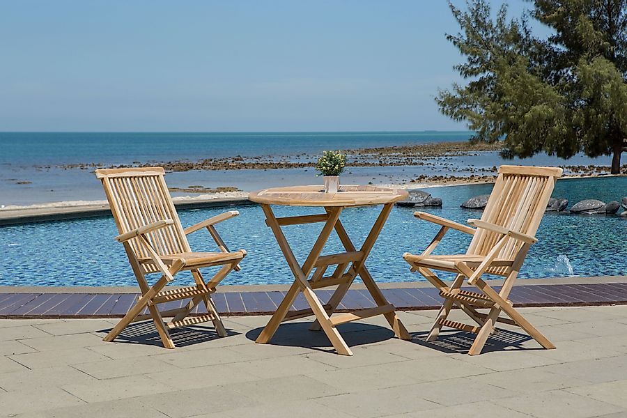 TPFGarden Gartenstuhl TEAKA - 2er Set günstig online kaufen