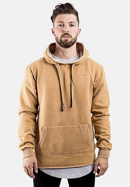 Blackskies Kapuzenpullover Acid Wash Hoodie Beige Medium günstig online kaufen