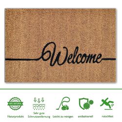 Amagohome Fußmatte Fußmatte Kokosmatte Fußabtreter Schmutzfangmatte günstig online kaufen