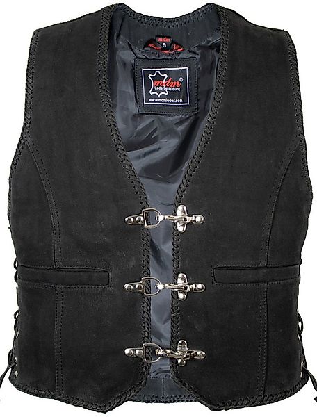 MDM Lederweste Nubuk Herren Biker Lederweste Biker günstig online kaufen