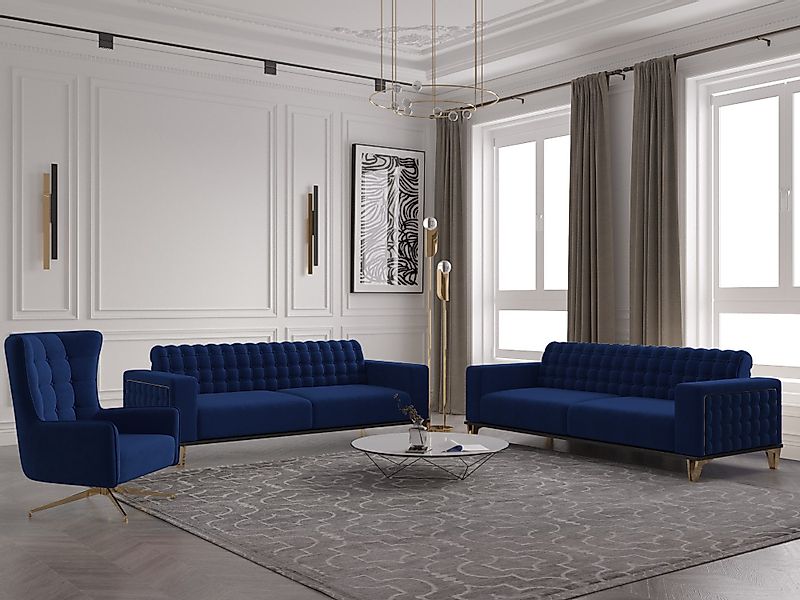 Möbeldreams Chesterfield-Sofa Sofa-Set Tina 3-2-1/3-3-1 / günstig online kaufen