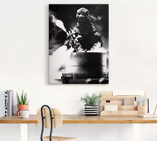 Artland Wandbild "Godzilla III", Film, (1 St.), als Leinwandbild, Poster in günstig online kaufen