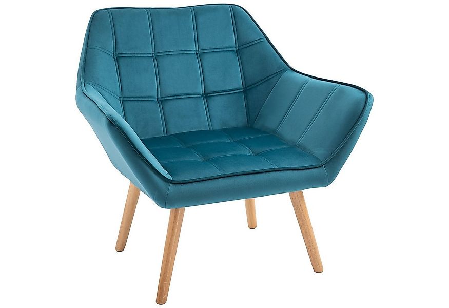 HOMCOM Relaxsessel Relaxstuhl Sessel in Samtoptik (Ohrensessel, 1-St., Einz günstig online kaufen