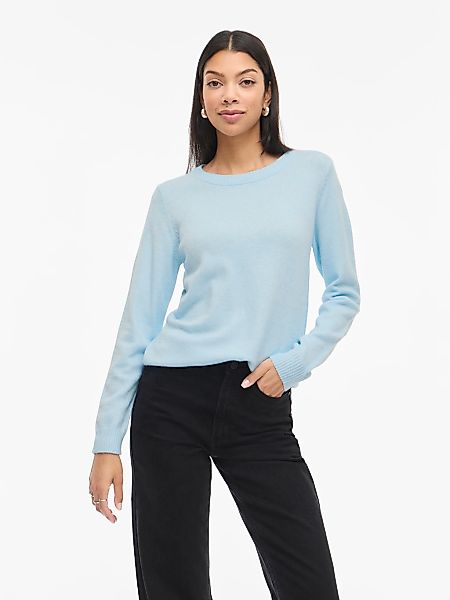 Vila Rundhalspullover "VIRIL O-NECK L/S KNIT TOP - NOOS" günstig online kaufen