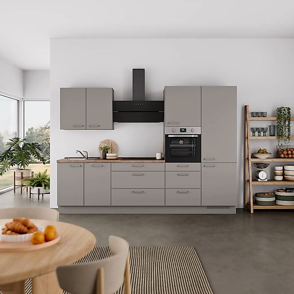 nobilia® Küchenzeile »"Laser II", Ausrichtung wählbar, Breite 300 cm« vormo günstig online kaufen