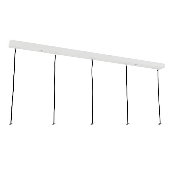 Orion Lightstyle Deckenbaldachin Lampe 5 Auslässe 120 cm x 8 cm Weiß günstig online kaufen